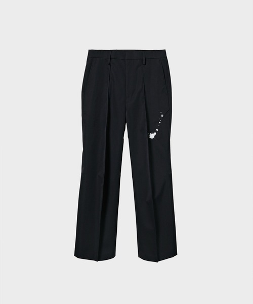 ALMOSTBLACK/オールモストブラック】WOVEN EMBROIDERY 3D SLACKS