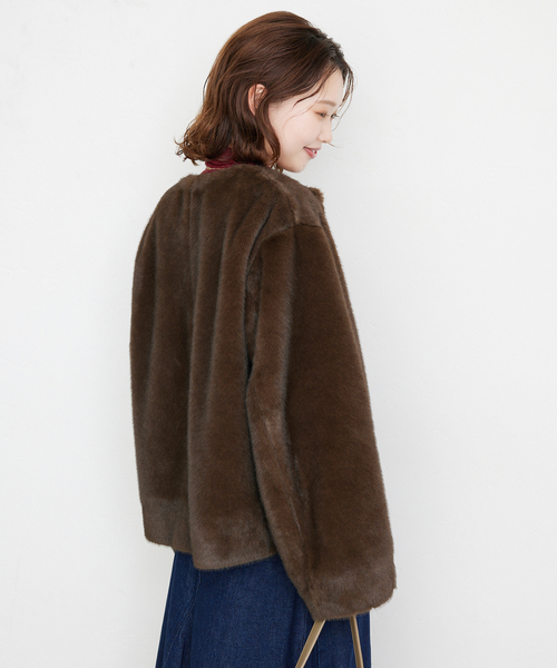 SLOBE IENA（スローブイエナ）の「Mink Fake fur Coat（その他アウター