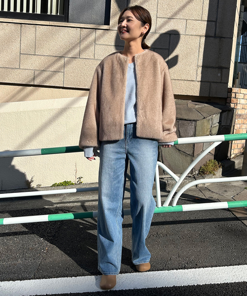 SLOBE IENA（スローブイエナ）の「Mink Fake fur Coat（その他アウター
