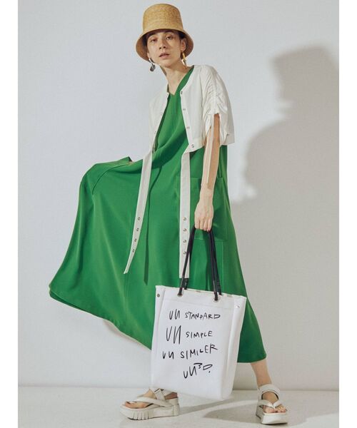 UN3D.（アンスリード）の「ビッグポケットフレアワンピース