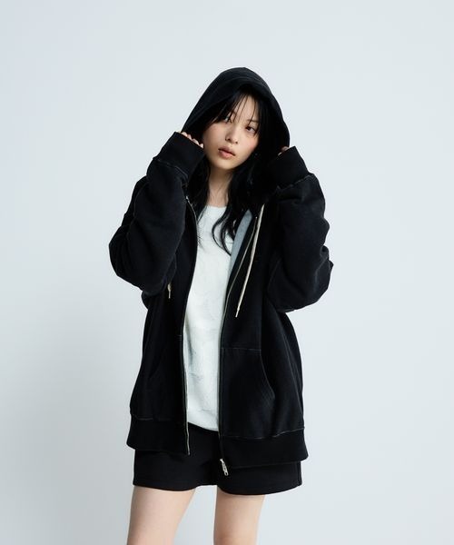 Champion別注】インディゴブラックZIPパーカー/594295（パーカー