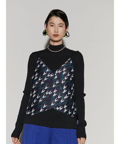 UN3D.（アンスリード）の「CHIDORI JACQUARD CAMISOLE / チドリジャ