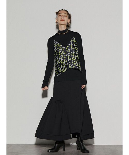 UN3D.（アンスリード）の「CHIDORI JACQUARD CAMISOLE / チドリジャ