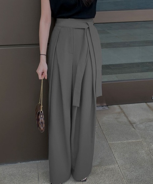 セール】ベルト付きワイドパンツ（その他パンツ）｜N.s（エヌドット