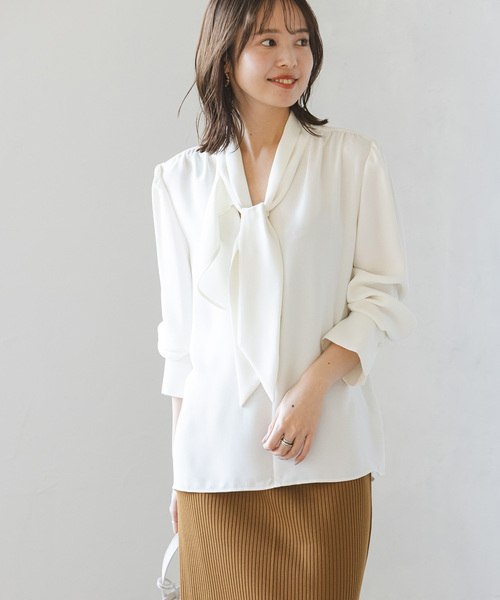 Noble（ノーブル）の「《追加》アシンメトリーボウタイブラウス