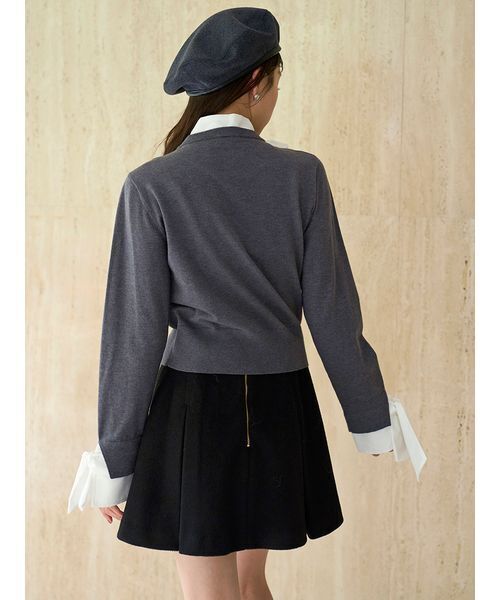 セール】ボウタイドッキングニットプルオーバー（ニット/セーター