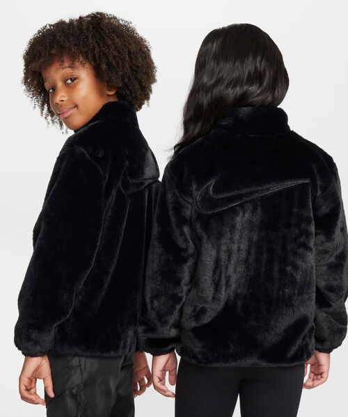 NIKE（ナイキ）の「ナイキ リトルキッズ フェイク ファー ジャケット