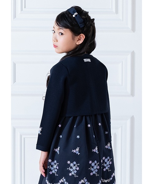 花刺しゅう ニットボレロ（スーツジャケット）｜mezzo piano