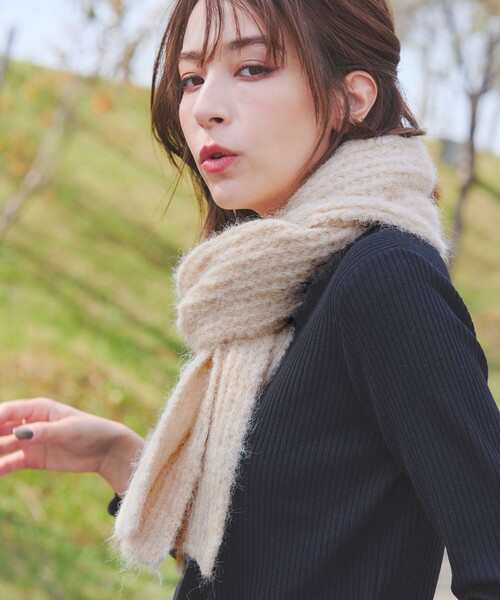 Tiaclasse（ティアクラッセ）の「リブ編みマフラー（マフラー）」 - WEAR