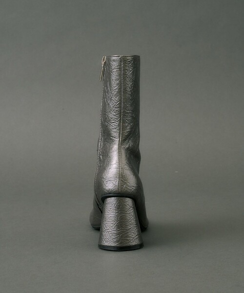 セール】Cone Heel Round Boots｜美脚見え/細見え/歩きやすい/春服