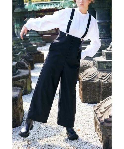 ENFOLD（エンフォルド）の「High Twist Weave サスペンダーワイド