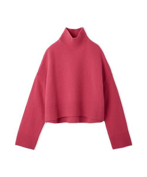 未使用タグ付き カシミヤ混 ラブレス タートルネックセーター