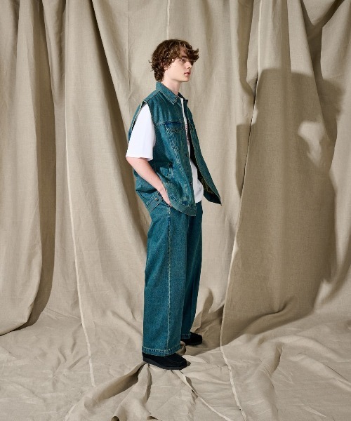 WETTEMPT（ウィテンプト）の「NO SLEEVE DENIM JACKET/ノースリーブ
