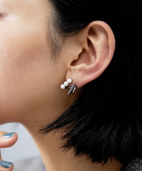 ダブルピアス パール（ピアス（両耳用））｜Jouete（ジュエッテ）の