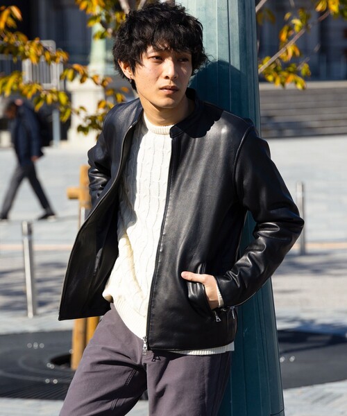 BEAMS HEART（ビームスハート）の「リアルレザー シングルライダース