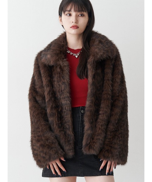 セール】レオパードフェイクファーコート（その他アウター）｜MURUA