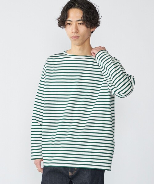 SHIPS（シップス）の「SHIPS: バスク ボーダー Tシャツ (ロンT)（T