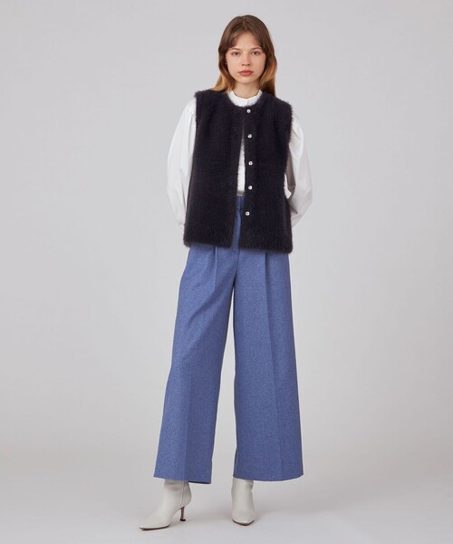 BALLSEY（ボールジィ）の「フェザーヤーン ペプラムベスト（ベスト