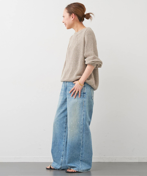 ドゥーズィエムクラス Lily Linen アゼ プルオーバー リネン シルク