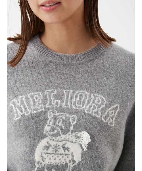 セール】MILAOクルーネックジャガードニット（ニット/セーター）｜Mila