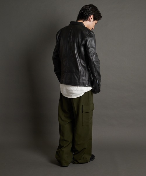 JACKROSE（ジャックローズ）の「JE LAMB LEATHER SINGLE RIDERS JE