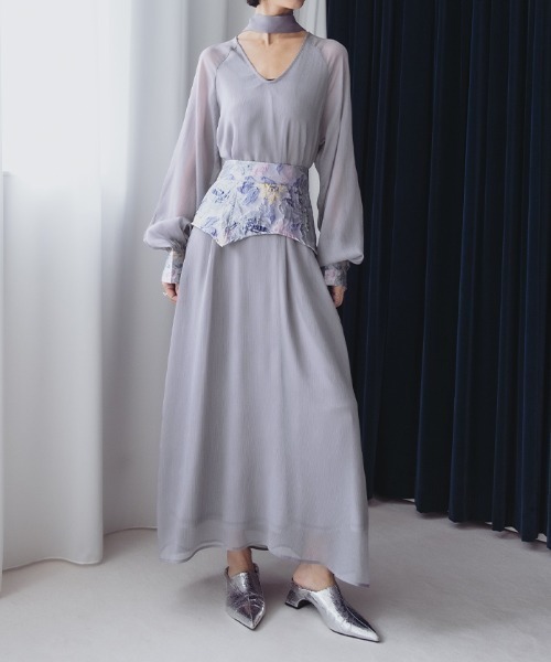 Jacquard Belt 2way Dress/ジャガードベルト2ウェイドレス（ドレス