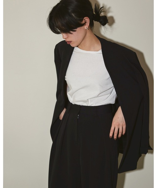 TODAYFUL（トゥデイフル）の「Collerless Twill Jacket（ノーカラー