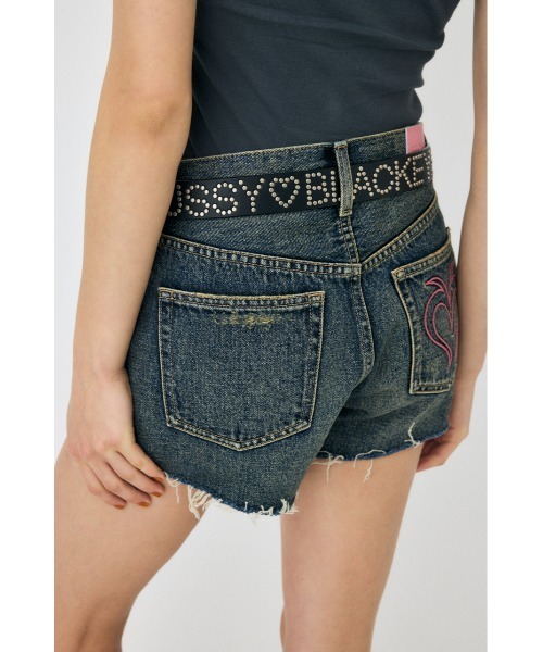 MOUSSY BEP HEART DENIM ショーツデニム BEP HEART デニム ショーツ