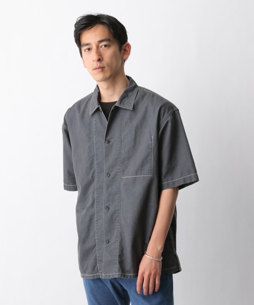 GLOBAL WORK（グローバルワーク）の「デニムカバーオールシャツ半袖