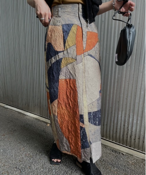 Ameri（アメリ）の「MEDI MURAL I LINE SKIRT（スカート）」 - WEAR