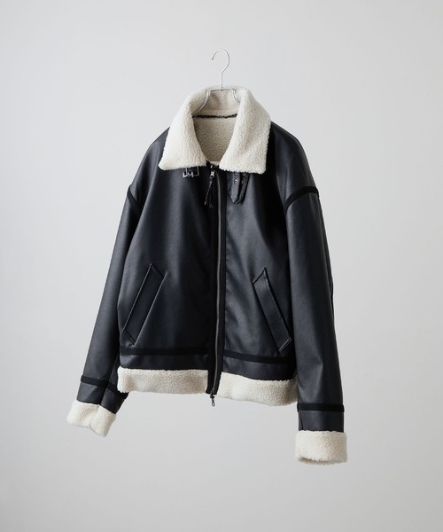 CLEL】4way Reversible Faux Shearling Jacket / 4way リバーシブル