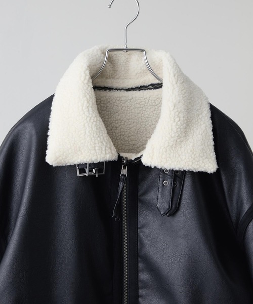 CLEL（クレイル）の「【CLEL】4way Reversible Faux Shearling Jacket
