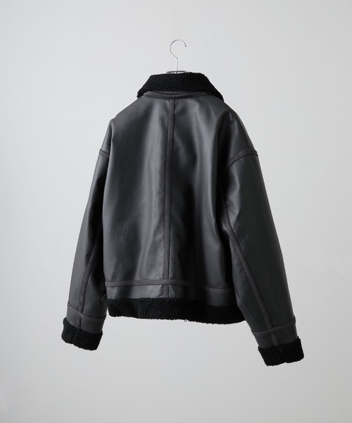 CLEL】4way Reversible Faux Shearling Jacket / 4way リバーシブル