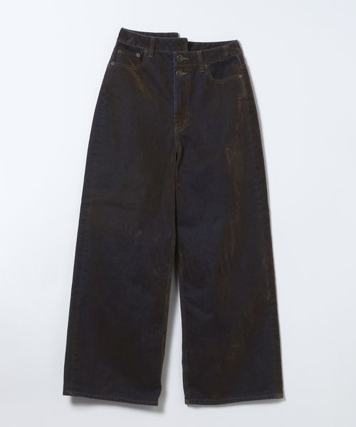 フロッキーワイドデニム/634876（デニムパンツ）｜JEANASIS