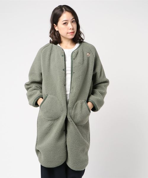 みー 新品 go slow caravanアルパカロングコート ウール90％＋アルパカ