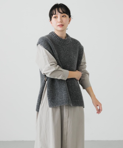 かぐれ（カグレ）の「トグル釦ニットベスト（ベスト）」 - WEAR