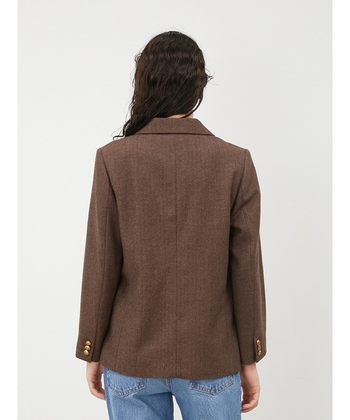 Mila Owen（ミラオーウェン）の「ヘリンボーン金釦ダブルブレスト