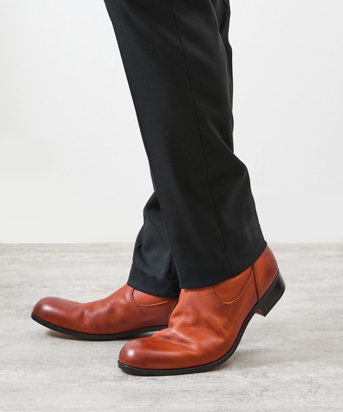 PADRONE パドローネ / BACK ZIP BOOTS [EDWARD] バックジップレザー