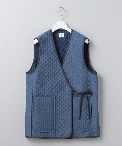 6（ロク）の「＜6(ROKU)＞QUILTED VEST/ベスト（ベスト）」 - WEAR