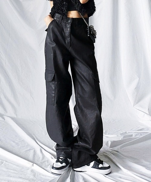 me+em select（ミームセレクト）の「【 裾が絞れる2WAY 】ブラック