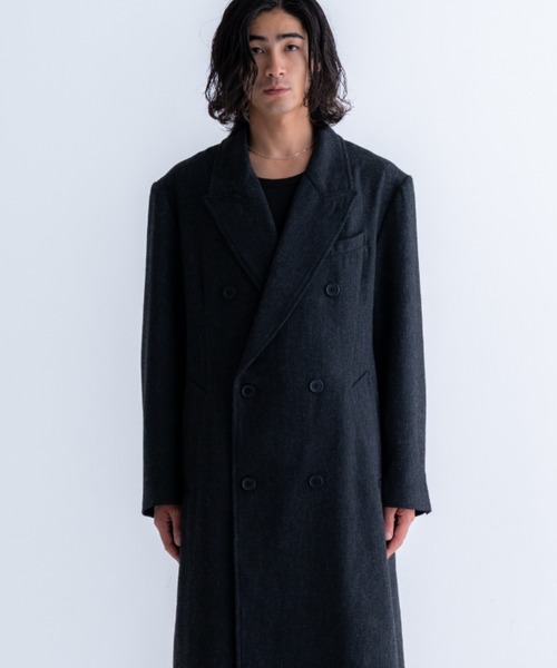 Classic Wool Blend Tweed Coat / クラシックウールブレンドツイード