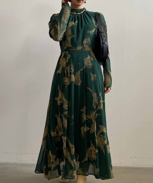 Ameri（アメリ）の「UND CALLA FLOCKY DRESS（ワンピース）」 - WEAR