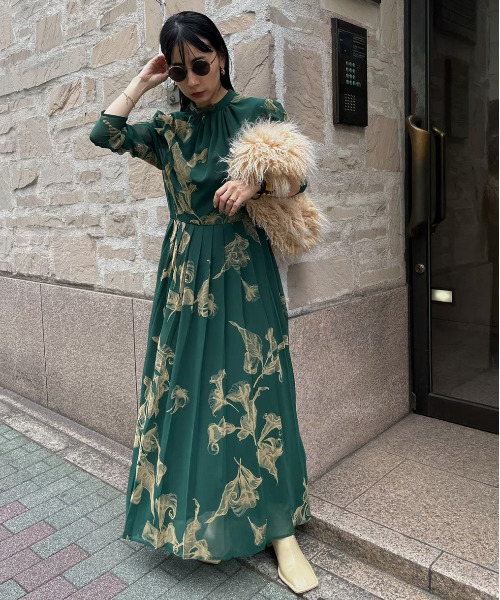 Ameri（アメリ）の「UND CALLA FLOCKY DRESS（ワンピース）」 - WEAR