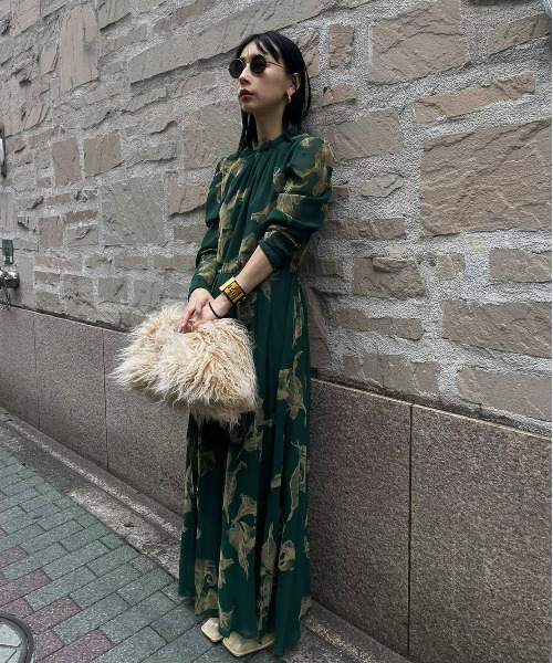 Ameri（アメリ）の「UND CALLA FLOCKY DRESS（ワンピース）」 - WEAR