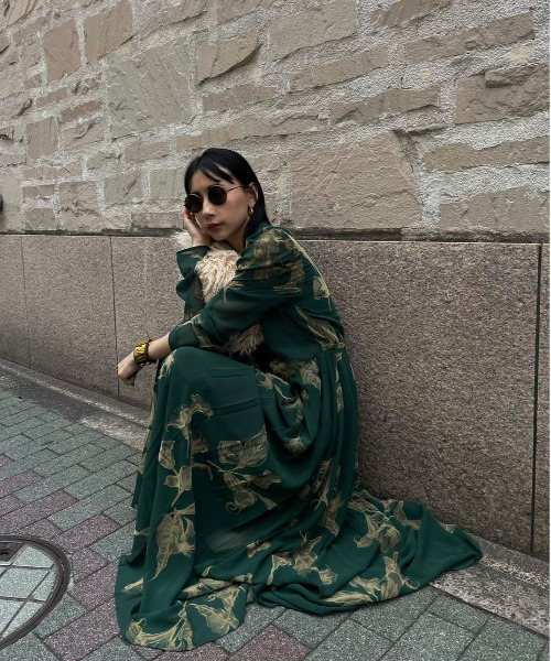 Ameri（アメリ）の「UND CALLA FLOCKY DRESS（ワンピース）」 - WEAR