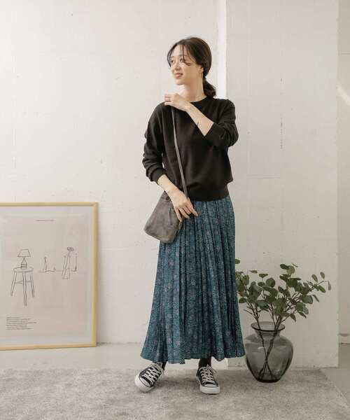 セール】フラワープリントプリーツスカート（スカート）｜URBAN