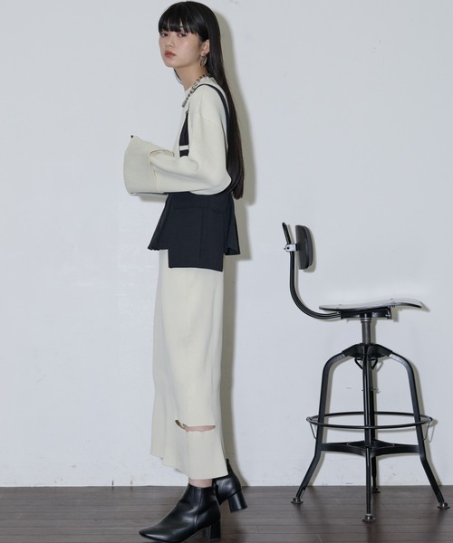 セール】綿ナイロンカーゴポケットサスペンダートップス（ベスト