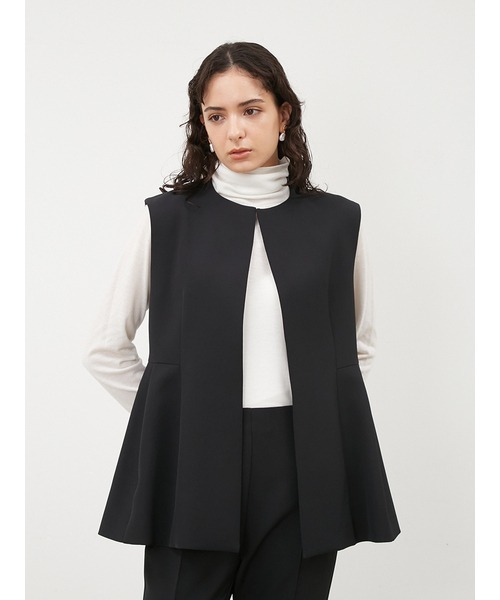 Mila Owen（ミラオーウェン）の「【WEB限定サイズあり】ペプラムベスト