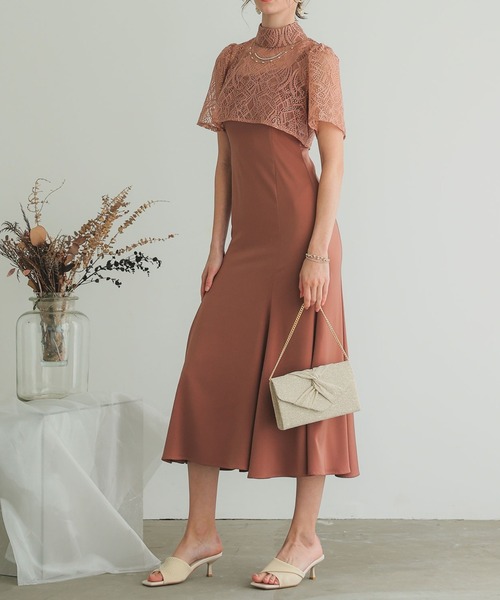 3wayレースボレロ&マーメイドキャミドレス【低身長向けサイズあり