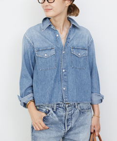 セール】オーバーデニムシャツ（シャツ/ブラウス）｜LOUNGEDRESS